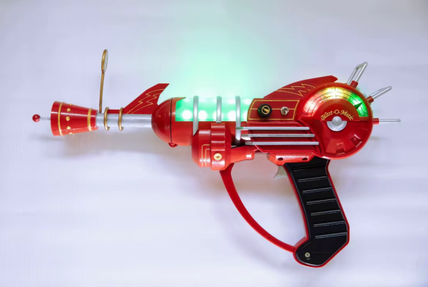 Fully functional Black Ops 2 Zombies Ray Gun replica with realistic details and lighting effects, perfect for collectors and fans.