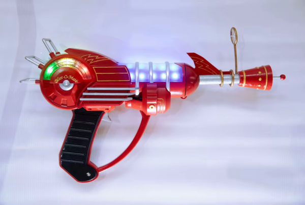 Fully functional Black Ops 2 Zombies Ray Gun replica with realistic details and lighting effects, perfect for collectors and fans.