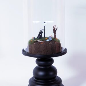 Grim reaper haunted diorama